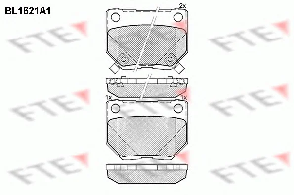 BL1621A1 FTE Тормозные колодки (фото 1)