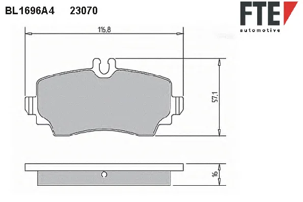 BL1696A4 FTE Тормозные колодки (фото 1)