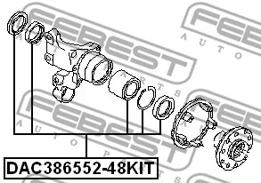 DAC386552-48KIT FEBEST Подшипник ступицы колеса (фото 2)