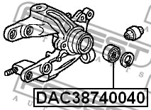 DAC38740040 FEBEST Подшипник ступицы колеса (фото 2)