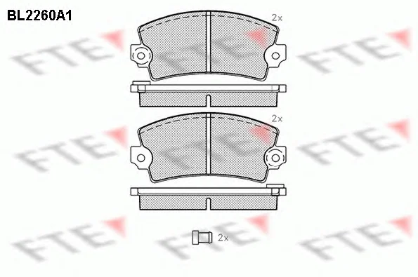 BL2260A1 FTE Тормозные колодки (фото 1)