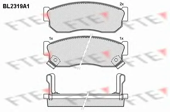 BL2319A1 FTE Тормозные колодки (фото 1)