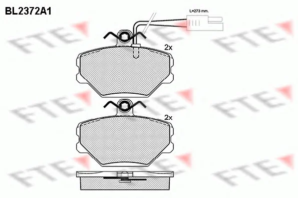 BL2372A1 FTE Тормозные колодки (фото 1)