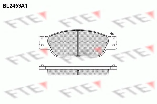 BL2453A1 FTE Тормозные колодки (фото 1)