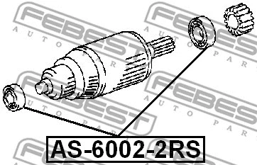 AS-6002-2RS FEBEST Подшипник (фото 2)