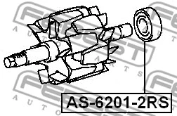 AS-6201-2RS FEBEST Подшипник (фото 2)