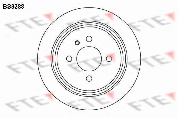 BS3288 FTE Тормозной диск (фото 1)
