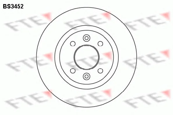 BS3452 FTE Тормозной диск (фото 1)