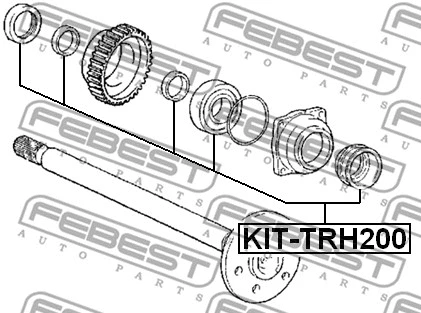 KIT-TRH200 FEBEST Подшипник, приводной вал (фото 2)