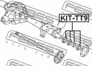 KIT-TT9 FEBEST Подшипник, приводной вал (фото 2)