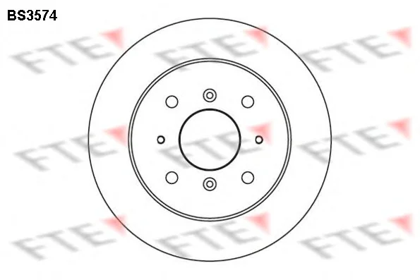 BS3574 FTE Тормозной диск (фото 1)