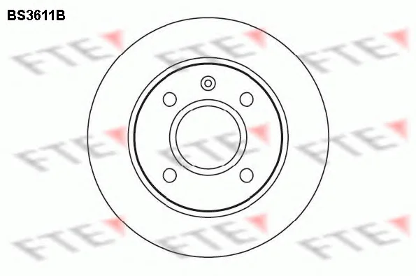 BS3611B FTE Тормозной диск (фото 1)