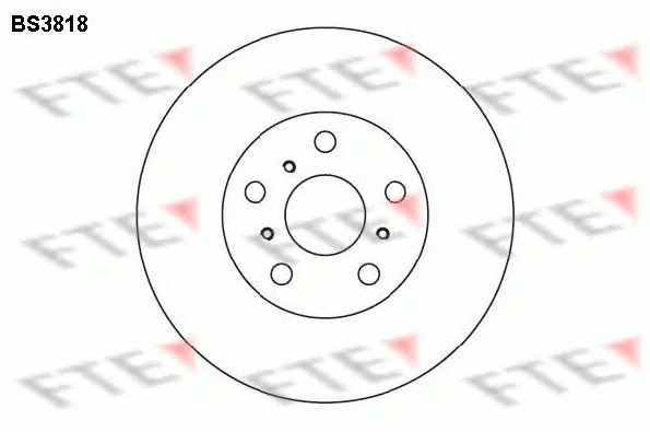 BS3818 FTE Тормозной диск (фото 1)