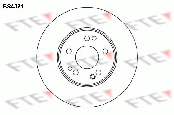 BS4321 FTE Тормозной диск (фото 1)
