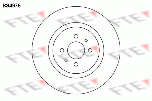 BS4675 FTE Тормозной диск (фото 1)