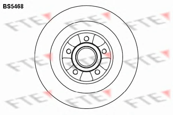 BS5468 FTE Тормозной диск (фото 1)