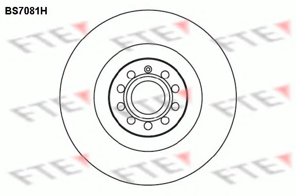 BS7081H FTE Тормозной диск (фото 1)