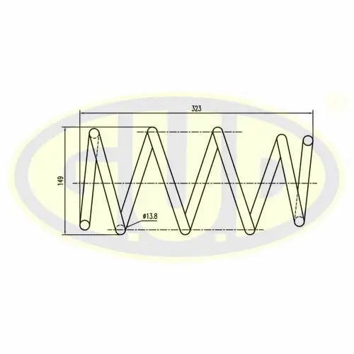 GCS017003 G.U.D Пружина ходовой части (фото 1)