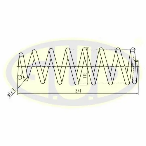 GCS055437 G.U.D Пружина ходовой части (фото 1)