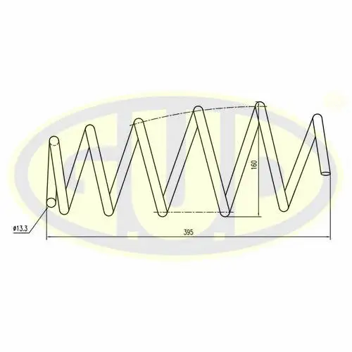 GCS063542 G.U.D Пружина ходовой части (фото 1)