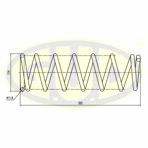 GCS235761 G.U.D Пружина ходовой части (фото 1)