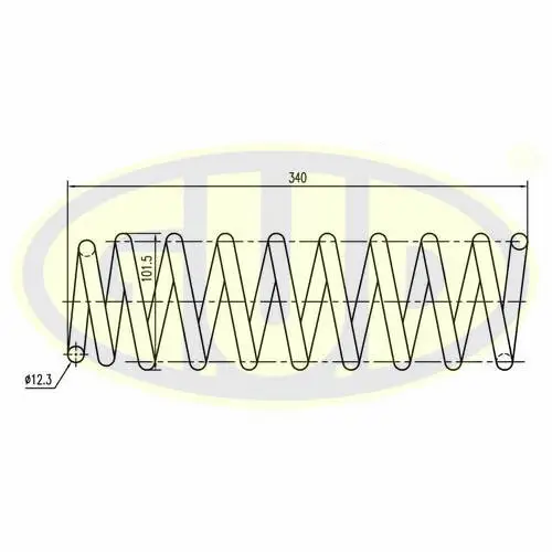 GCS237243 G.U.D Пружина ходовой части (фото 1)