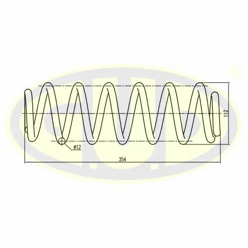 GCS282918 G.U.D Пружина ходовой части (фото 1)