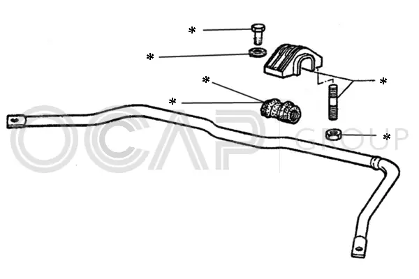 0902218 OCAP Ремкомплект, соединительная тяга стабилизатора (фото 1)