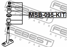 MSB-095-KIT FEBEST Ремкомплект, соединительная тяга стабилизатора (фото 2)