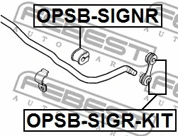 OPSB-SIGR-KIT FEBEST Ремкомплект, соединительная тяга стабилизатора (фото 2)