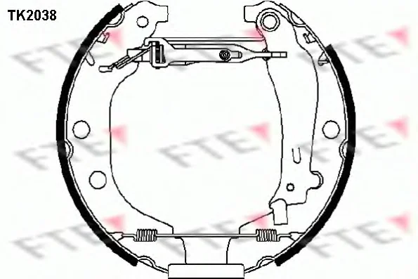 TK2038 FTE Тормозные колодки (фото 1)