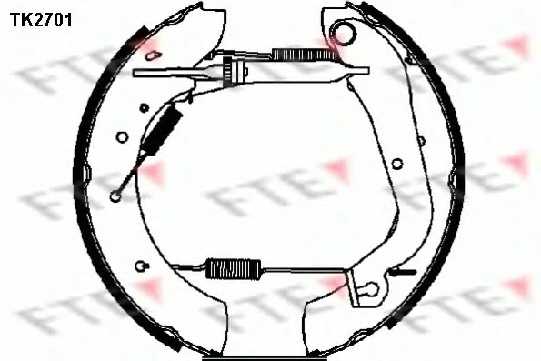 TK2701 FTE Тормозные колодки (фото 1)