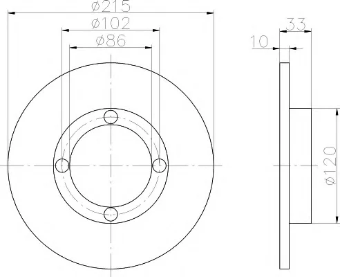 8DD 355 107-161 BEHR/HELLA/PAGID Тормозной диск (фото 1)