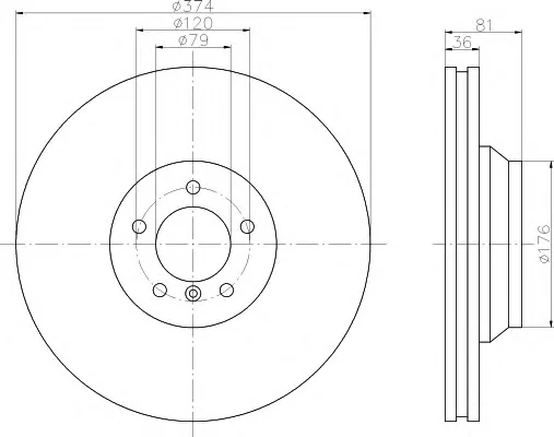 8DD 355 109-991 BEHR/HELLA/PAGID Тормозной диск (фото 1)