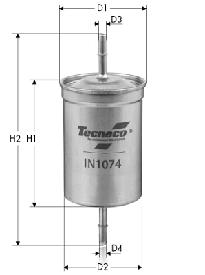 IN1074 TECNECO FILTERS Топливный фильтр (фото 1)