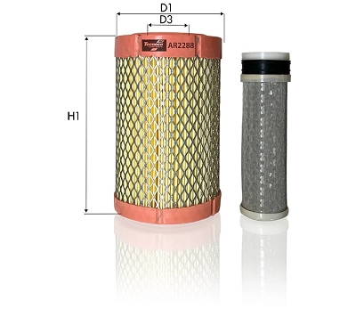 AR2288 TECNECO FILTERS Воздушный фильтр (фото 1)