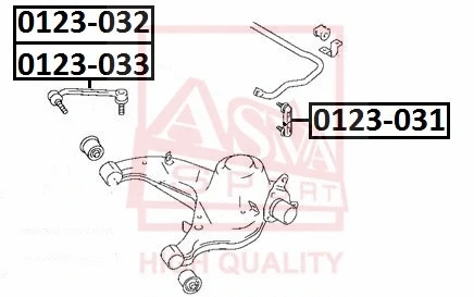 0123-033 ASVA Тяга / стойка, стабилизатор (фото 1)