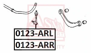 0123-ARL ASVA Тяга / стойка, стабилизатор (фото 1)