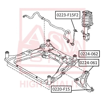 0223-F15F2 ASVA Тяга / стойка, стабилизатор (фото 1)