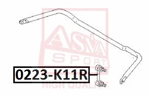 0223-K11R ASVA Тяга / стойка, стабилизатор (фото 1)