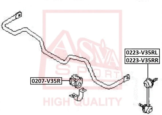 0223-V35RL ASVA Тяга / стойка, стабилизатор (фото 1)