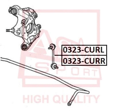 0323-CURL ASVA Тяга / стойка, стабилизатор (фото 1)