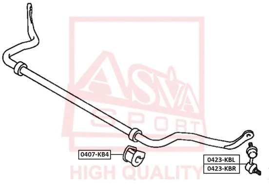 0423-KBL ASVA Тяга / стойка, стабилизатор (фото 1)