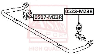 0523-MZ3R ASVA Тяга / стойка, стабилизатор (фото 1)