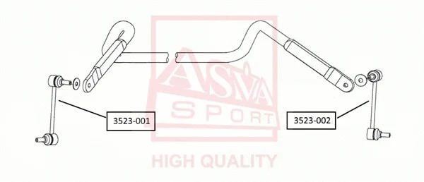 3523-002 ASVA Тяга / стойка, стабилизатор (фото 1)