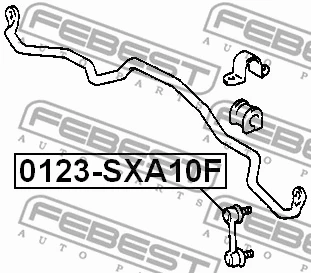 0123-SXA10F FEBEST Тяга / стойка, стабилизатор (фото 2)