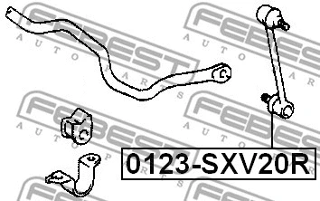 0123-SXV20R FEBEST Тяга / стойка, стабилизатор (фото 2)