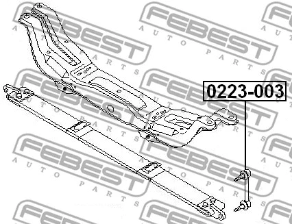 0223-003 FEBEST Тяга / стойка, стабилизатор (фото 2)