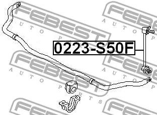 0223-S50F FEBEST Тяга / стойка, стабилизатор (фото 2)
