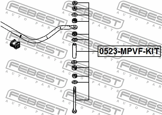 0523-MPVF-KIT FEBEST Тяга / стойка, стабилизатор (фото 2)
